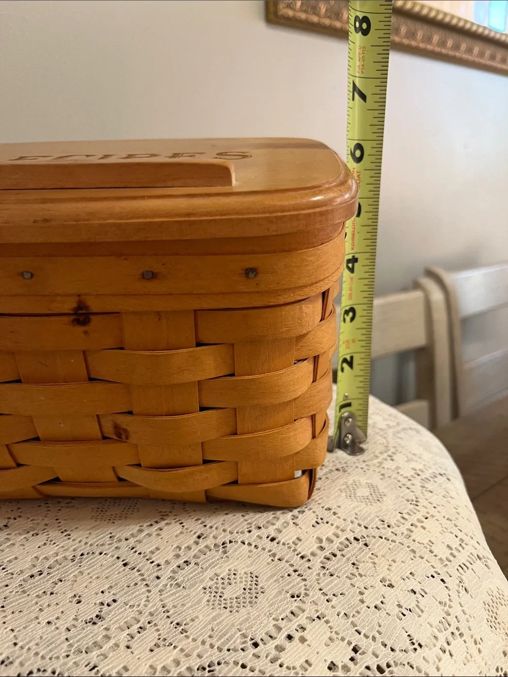 Longaberger Recipe Basket with lid